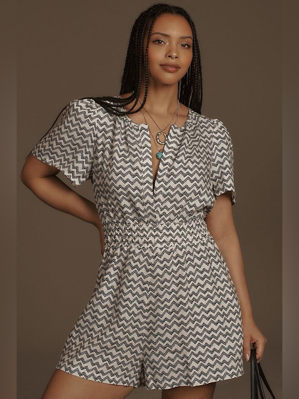 Anthropologie The Somerset Romper: Linen Edition Size XS